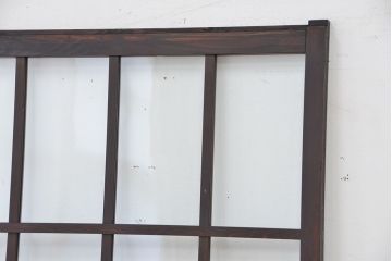 ★アンティーク　腰板欅材　古い木の上質なガラス戸1枚(引き戸)