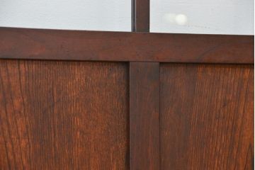 ★アンティーク　腰板欅材　古い木の上質なガラス戸1枚(引き戸)