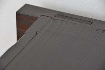アンティーク家具　古民具・骨董　明治〜大正時代　変り型水屋箪笥サイドボード(食器棚・収納棚)