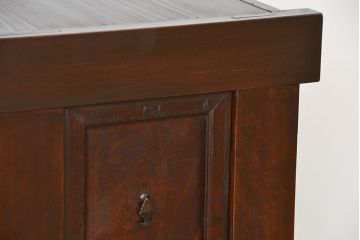 アンティーク家具　古民具・骨董　明治〜大正時代　変り型水屋箪笥サイドボード(食器棚・収納棚)