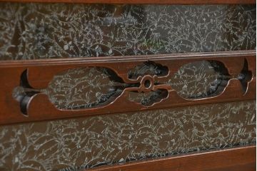 アンティーク家具　古民具・骨董　明治〜大正時代　変り型水屋箪笥サイドボード(食器棚・収納棚)