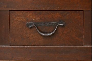 アンティーク家具　古民具・骨董　明治〜大正時代　変り型水屋箪笥サイドボード(食器棚・収納棚)