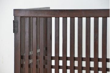 古民具・骨董　古い帳場格子(パーテーション、衝立て)