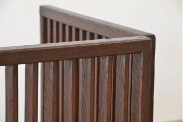 アンティーク家具　古民具・骨董　特別注文造り　上質で大きな総栗帳場格子(パーテーション、衝立て)