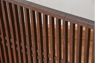 アンティーク家具　古民具・骨董　特別注文造り　上質で大きな総栗帳場格子(パーテーション、衝立て)