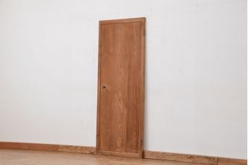 古民具・骨董　古い木味のシンプルな扉(2)(ドア)