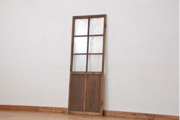 昭和レトロ　ジャンクスタイル　使い込まれたガラスドア(扉)