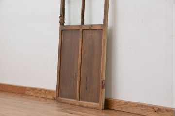 昭和レトロ　ジャンクスタイル　使い込まれたガラスドア(扉)