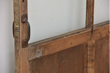昭和レトロ　ジャンクスタイル　使い込まれたガラスドア(扉)