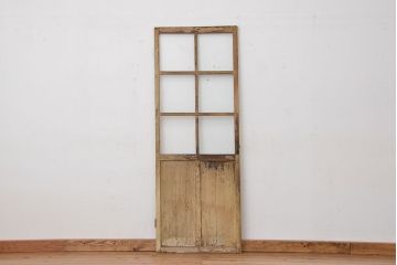 昭和レトロ　ジャンクスタイル　使い込まれたガラスドア(扉)