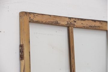 昭和レトロ　ジャンクスタイル　使い込まれたガラスドア(扉)