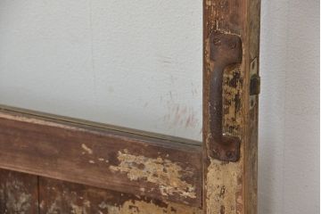 昭和レトロ　ジャンクスタイル　使い込まれたガラスドア(扉)