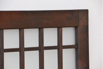 古民具・骨董　大振りな格子明り取り2枚セット(欄間)(1)