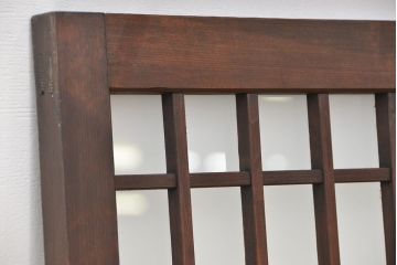 古民具・骨董　大振りな格子明り取り2枚セット(欄間)(1)