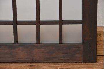 古民具・骨董　大振りな格子明り取り2枚セット(欄間)(1)