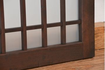 古民具・骨董　大振りな格子明り取り2枚セット(欄間)(2)