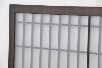 古民具・骨董　大振りな格子明り取り2枚セット(欄間)(2)