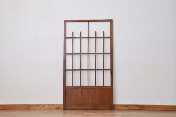 昭和レトロ　古い木の引き戸1枚(建具)