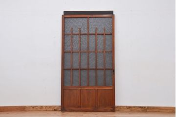 昭和レトロ　古い木の引き戸1枚(建具)