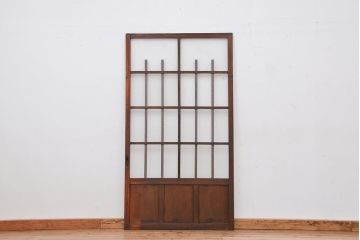 昭和レトロ　古い木の引き戸1枚(建具)