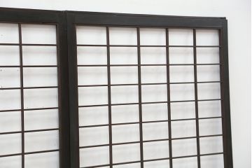 ★古民具・骨董　腰板欅材の上質な時代障子戸　4枚セット