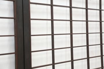 ★古民具・骨董　腰板欅材の上質な時代障子戸　4枚セット