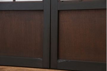 ★古民具・骨董　腰板欅材の上質な時代障子戸　4枚セット