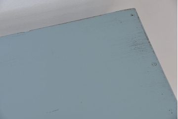 レトロ家具　昭和レトロ　黒板付きのアンティークペイント収納棚(本棚、本箱)