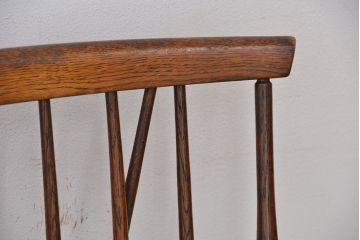 中古　飛騨産業ナラ材　ダイニングチェア2脚セット(椅子、イス)
