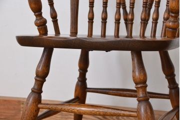 中古　飛騨産業ナラ材　ダイニングチェア2脚セット(椅子、イス)
