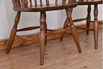 中古　飛騨産業ナラ材　ダイニングチェア2脚セット(椅子、イス)
