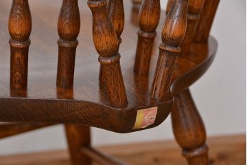 中古　飛騨産業ナラ材　ダイニングチェア2脚セット(椅子、イス)
