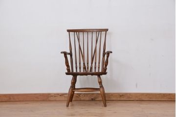 イタミ有り　中古　飛騨産業ナラ材　ダイニングチェア1脚(椅子、イス)