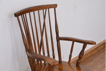 イタミ有り　中古　飛騨産業ナラ材　ダイニングチェア1脚(椅子、イス)