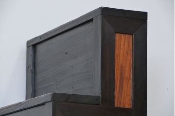 アンティーク家具　古民具・骨董　小振りな2段重ね階段箪笥