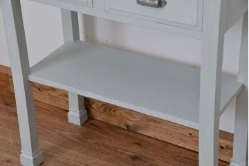 アンティーク家具　4面ガラス!シャビーな味わいのアンティークケビントガラスケース(キャビネット・ショーケース)
