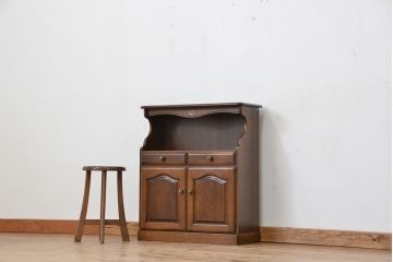 中古　カリモク製　電話台(収納棚)