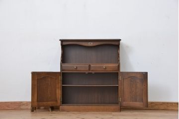 中古　カリモク製　電話台(収納棚)