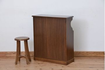 中古　カリモク製　電話台(収納棚)