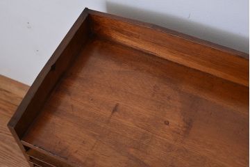 アンティーク家具　アンティーク　小振りな引き出し付きカルテケース(小引き出し、書類棚)