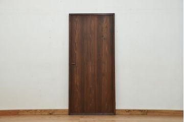 古民具・骨董　味わい深い横桟付き扉(ドア)