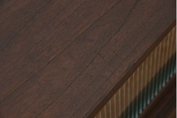 レトロ家具　昭和レトロ　鉄脚付きアンティークローボード?(収納棚)