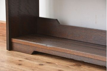レトロ家具　★昭和レトロ　シンプルな本棚(ブックシェルフ)
