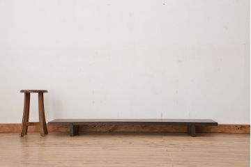 アンティーク家具　古民具・骨董　天板一枚板、味のある裁ち板(テーブル、作業台)