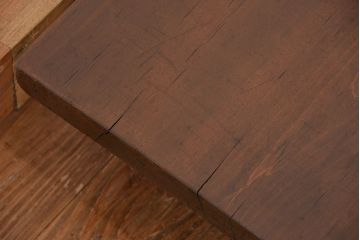 アンティーク家具　古民具・骨董　天板一枚板、味のある裁ち板(テーブル、作業台)