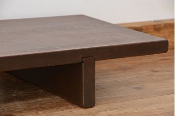 アンティーク家具　古民具・骨董　天板一枚板、味のある裁ち板(テーブル、作業台)
