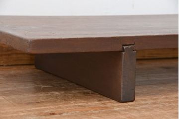 アンティーク家具　古民具・骨董　天板一枚板、味のある裁ち板(テーブル、作業台)
