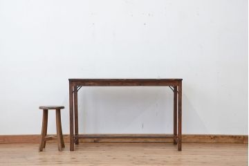 アンティーク家具　★アンティーク　古い木のシンプルな作業台(テーブル、机)