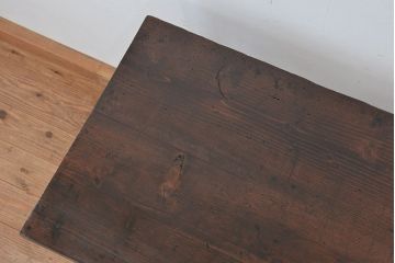 アンティーク家具　★アンティーク　古い木のシンプルな作業台(テーブル、机)