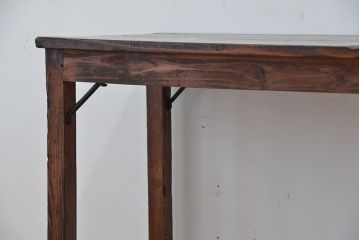 アンティーク家具　★アンティーク　古い木のシンプルな作業台(テーブル、机)